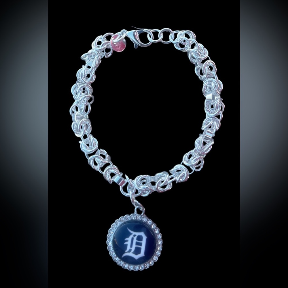 COPY - Charm Bracelet with NFL football, MLB baseball or College team charm